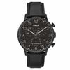 Timex Waterbury Classic Chrono Leather One Size Black/Black