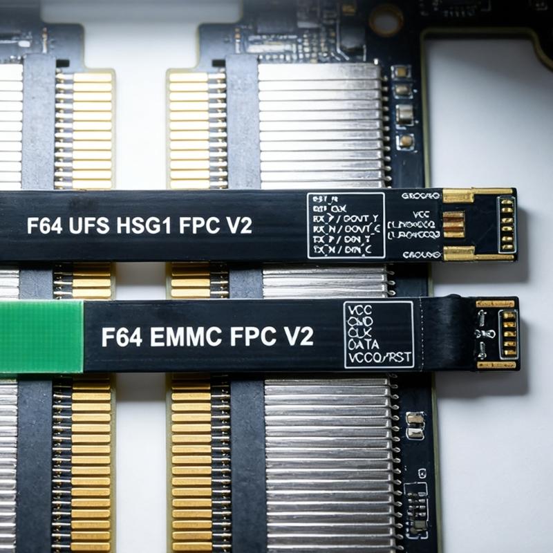 Pack of 2 Plastic Flexible Cables for Flash 64 Lite Box Featuring UFS and eMMC Compatibility Ensuring Reliable Connection