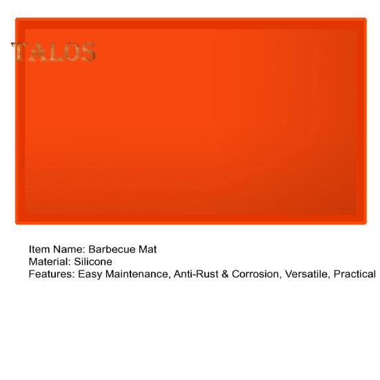 Термостойкий силиконовый коврик для гриля, нескользящий, для кемпинга, защитный коврик для барбекю, огнестойкий, устойчивый к ржавчине, для гриля на открытом воздухе