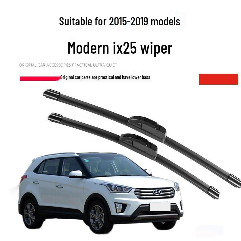Применимо к Hyundai IX25 Бескаркасные тихие дворники, модели 2014-2021 гг. (передние) и модели 2015-2019 гг.