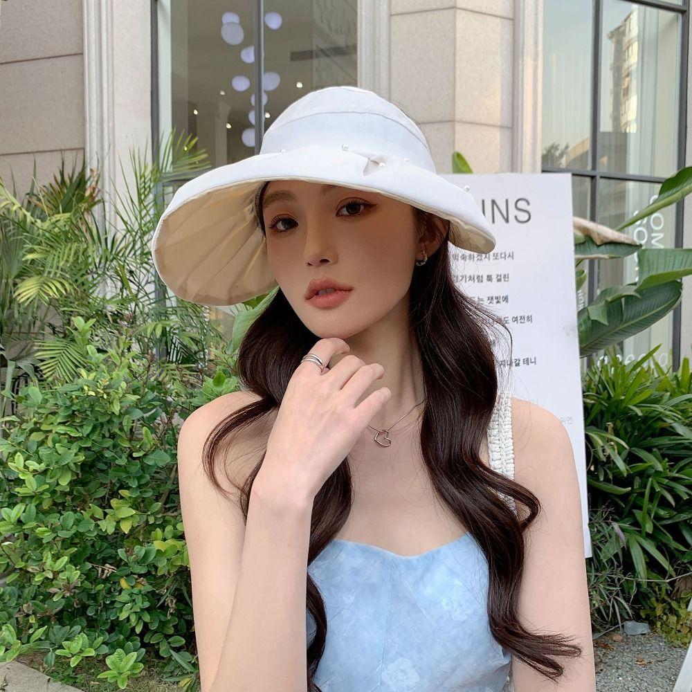 Sun Protection Big Brim Sun Hat Windproof Beach Cap Hot Sun Hat  Women Men