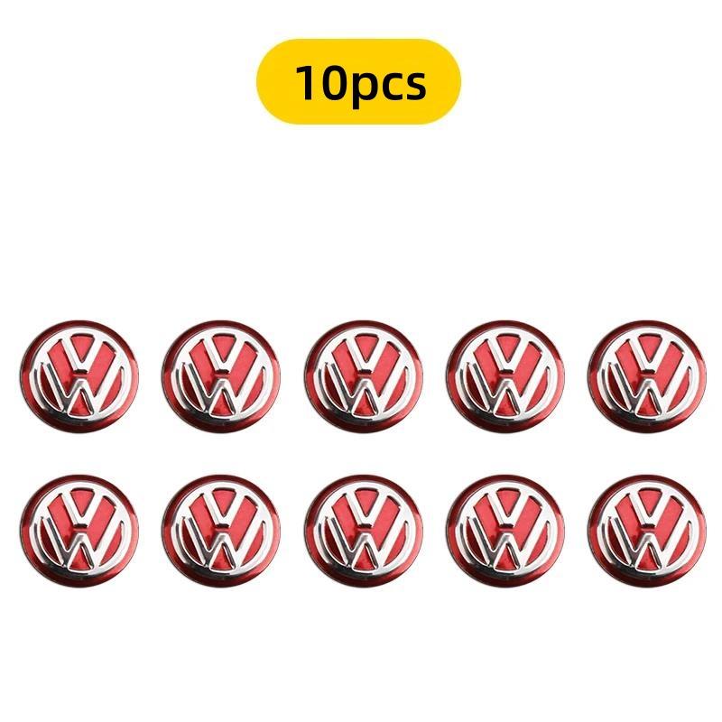 efg1 YSTZ-JSB-VW 14mm Car Key Badge Emblem Replacement Car Key Stickers For VW Volkswagen GOLF 5 Tiguan Polo Golf 6 Golf 7 Jetta