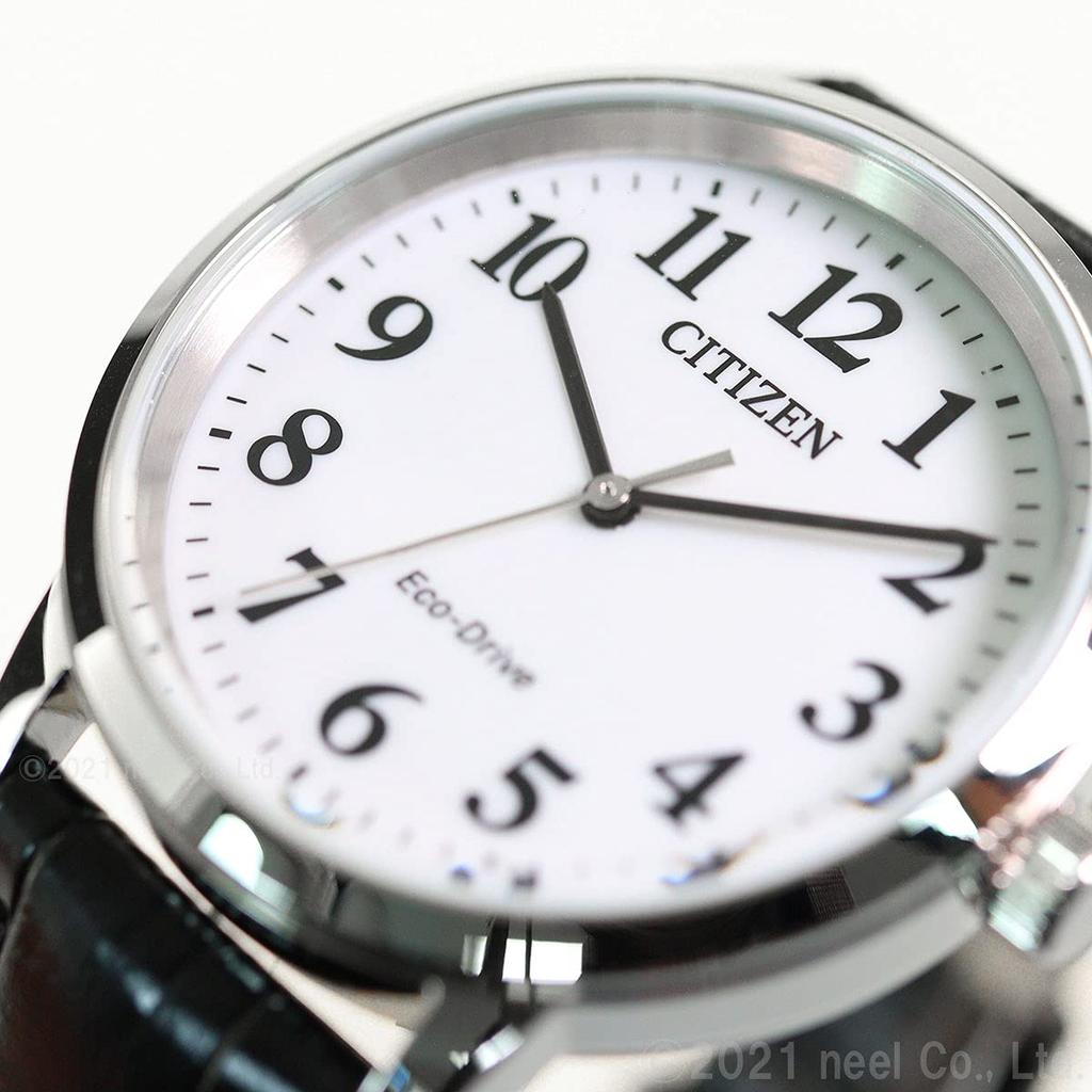 Citizen Часы Citizen Collection Photovoltaic Eco-Drive Водонепроницаемые из белой телячьей кожи BJ6541-15A Мужские черные
