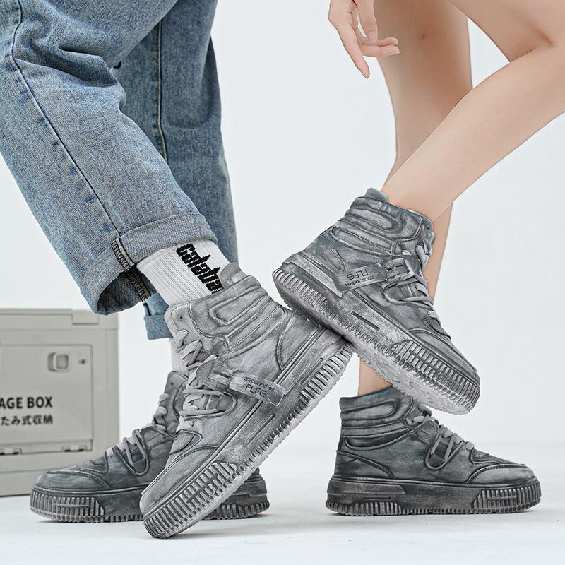 2024 Осень/Зима Основные Новые Товары Высокая Ганг Пара Стиль Гонконг Винтаж Модные Туфли, Студенческие Бордовые Туфли