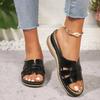 Hot Sale Shoes Female Open Toe Women's Slippers Plus Size Outdoor Casual Slippers Women Round Toe Wedges Women's Sandals