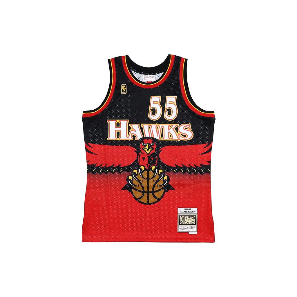 Mitchell & Ness Атланта Хокс 1996 97 Дикембе Мутомбо Swingman Джерси SMJYGS18138-AHASCAR96DMO