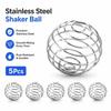 5Pcs Silver Protein Shake Mixer Ball Shaker Stirring Whisk Ball for Protein Powder Mixing