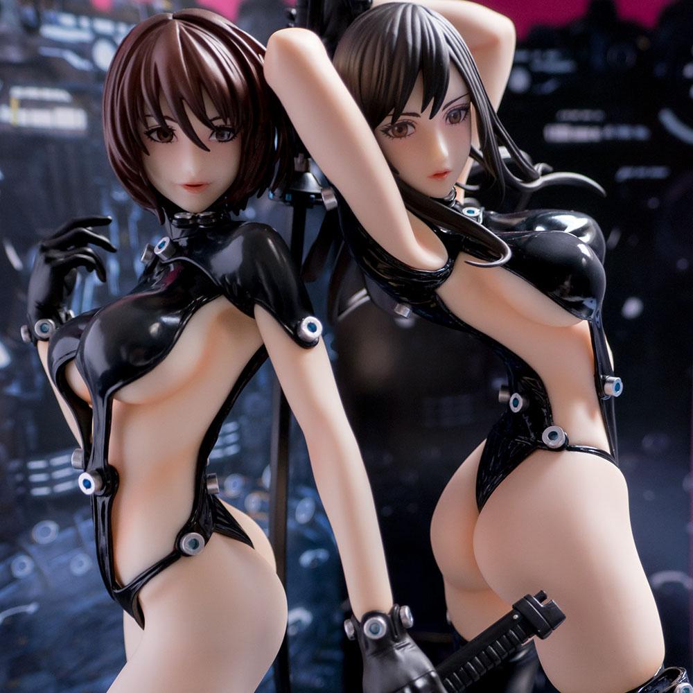 Хентай фигурка аниме девушка фигурка Shimohira Reika/Yamasaki Anzu Gantz Sword Ver.25cm сексуальная фигурка ПВХ