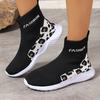 Fashion Designer Shoes for Women High-top Sock Sneakers Women Trendy Sports Shoes Women Mesh Breathable Jogging Walking Ladies Shoes