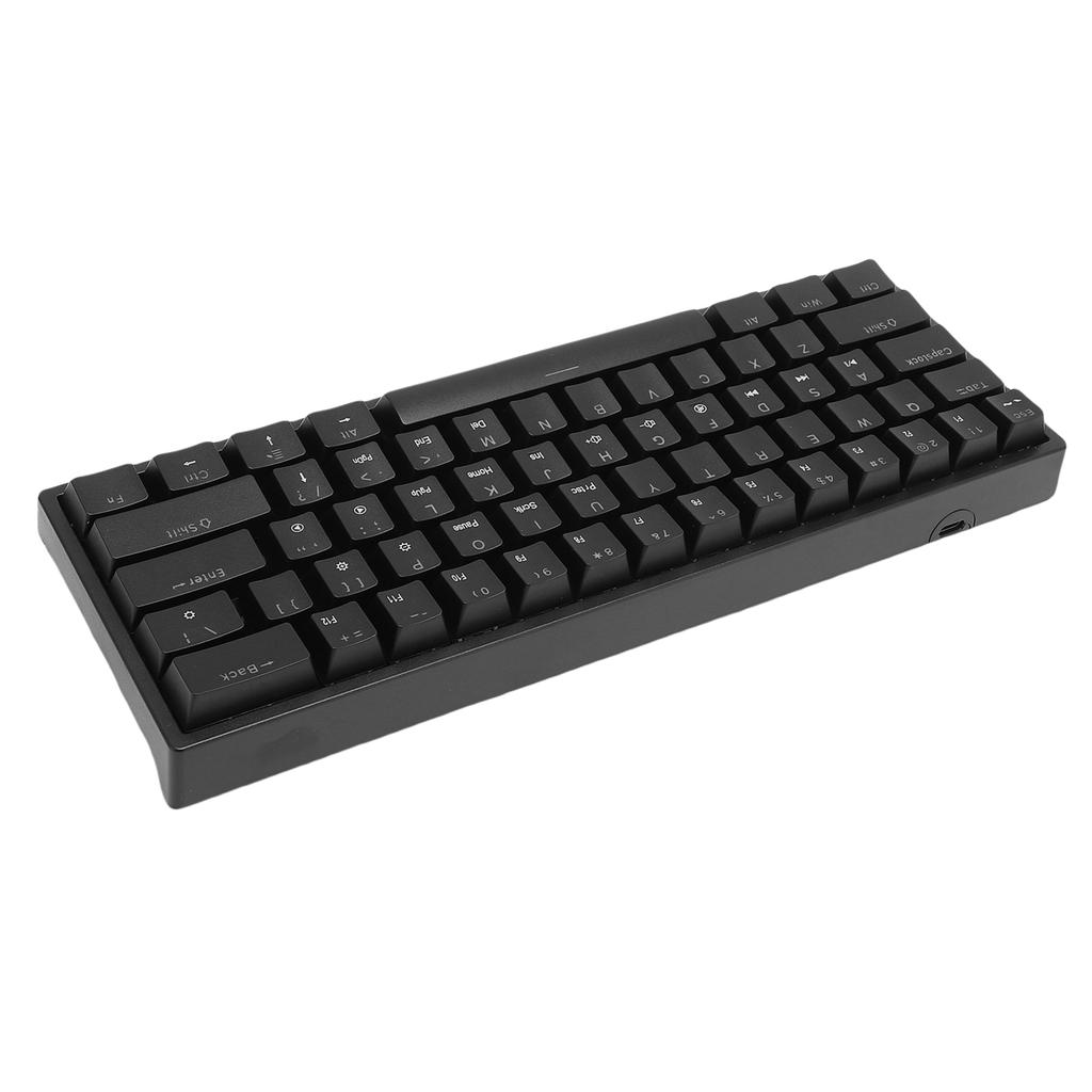 60-процентная механическая клавиатура с RGB-подсветкой, 61 клавиша, миниатюрная проводная игровая клавиатура с синим переключателем