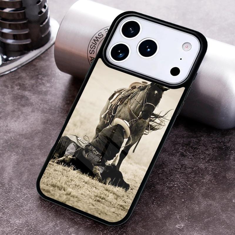 Чехол для телефона 'Ковбойка на родео' для iPhone 17 16 15 Pro Max Air 14 13 12 11 Plus Ударопрочный Capa Чехол