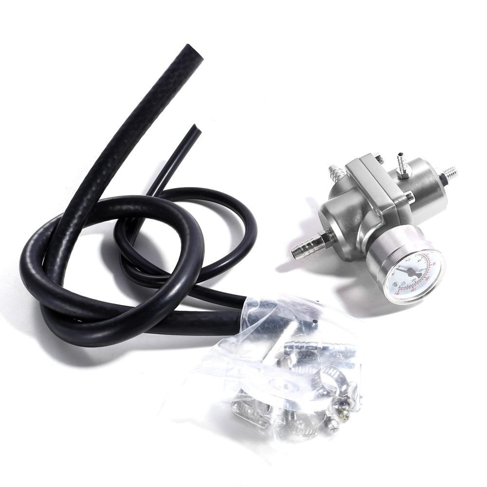 Universal 0-140 PSI Adjustable Fuel Pressure Regulator FPR /Gauge For BMW E39 5 series Facelift 2000-2003