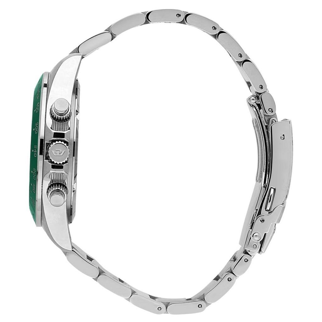 Philip Watch Swiss Made Caribe Sport Chronograph Stainless Steel Black Sunray Dial Quartz R8273607010 100M Men's Watch