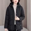 Plus Size XL-5XL Middle Age Woman Winter Coats Hooded Elegant Loose Thick Warm Parkas Female Jacket