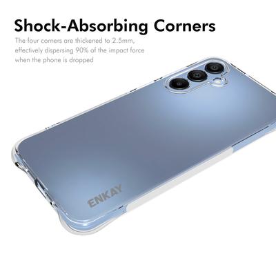Для Samsung Galaxy A16 5G/A16 4G Прозрачный чехол ENKAY HAT PRINCE Ударопрочный Противоскользящий TPU чехол