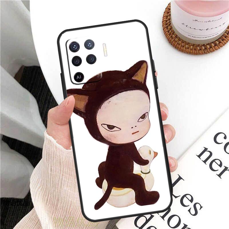 Чехол Yoshitomo Nara Для Oppo A78 A54 A74 A94 A17 A57 A77 A76 A16 A96 A18 A60 A80 A40 A38 A58 A98 A15 A5 Pro