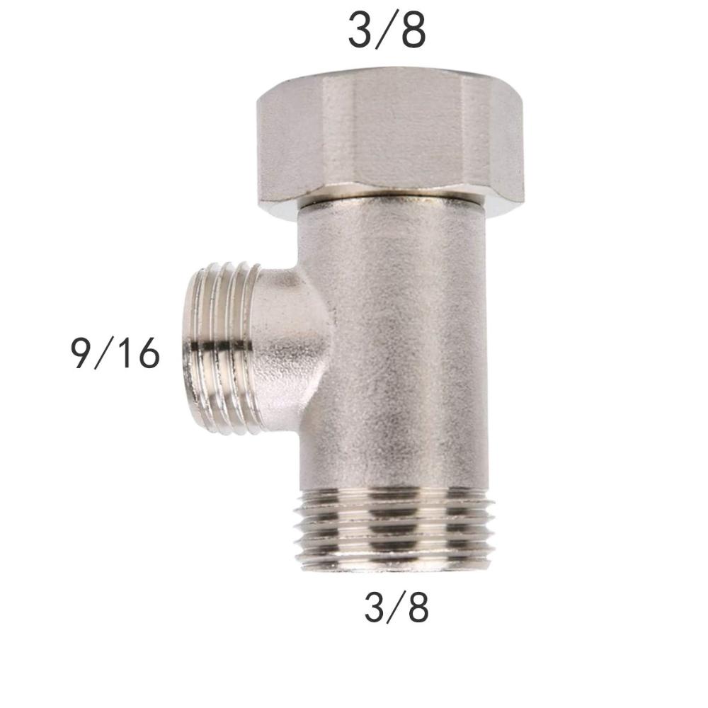 Durable T Valve Adapter Connector Brass Toilet Seat Bidet Attachment