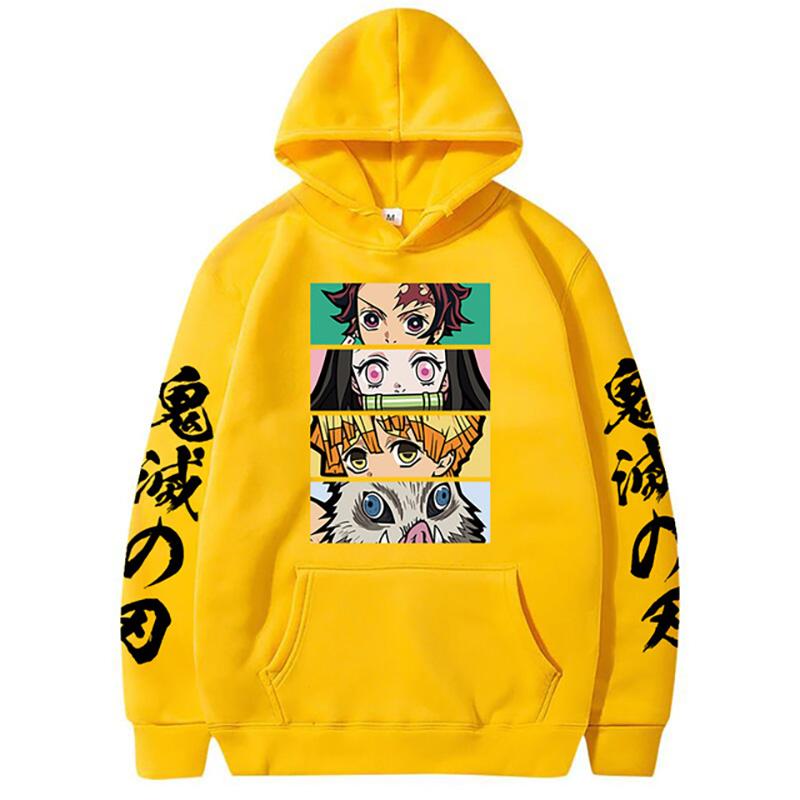 Аниме Demon Slayer Kamado Tanjirou Nezuko Eyes толстовки Kimetsu No Yaiba Agatsuma Zenitsu Hashibira Inosuke толстовки унисекс