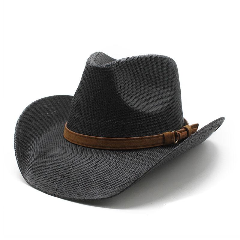 Western Cowboy Hat Autumn Sunscreen Hat European Retro Big Eaves Beach Seaside Sunshade Sun Hat