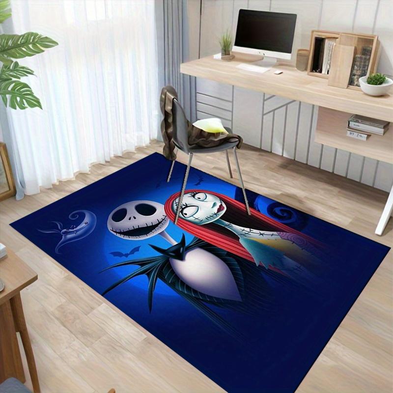 1pc. Halloween Theme Nightmare Before Christmas Jack & Sally Decorative Rug for Home Office Chair Cover Outdoor Giftz041020