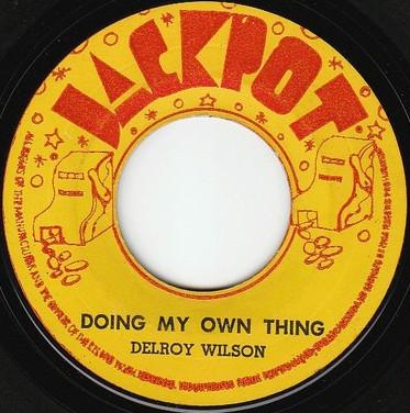 7inch Record DELROY WILSON Doing My Own Thing Nice To Be Nea NONE Jackpot 1971 Jamaica Reggae Ska Dub Used