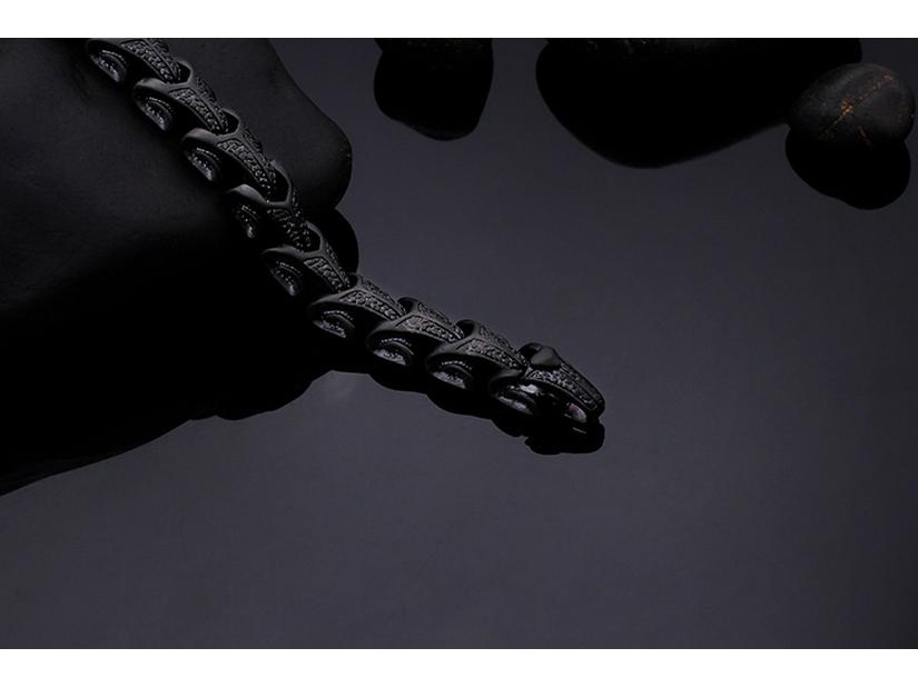 Модный мужской титановый браслет в корейском стиле из нержавеющей стали «Драконья кость»