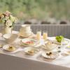 Haoya Cream Style 39-Piece Ceramic Dinnerware Set