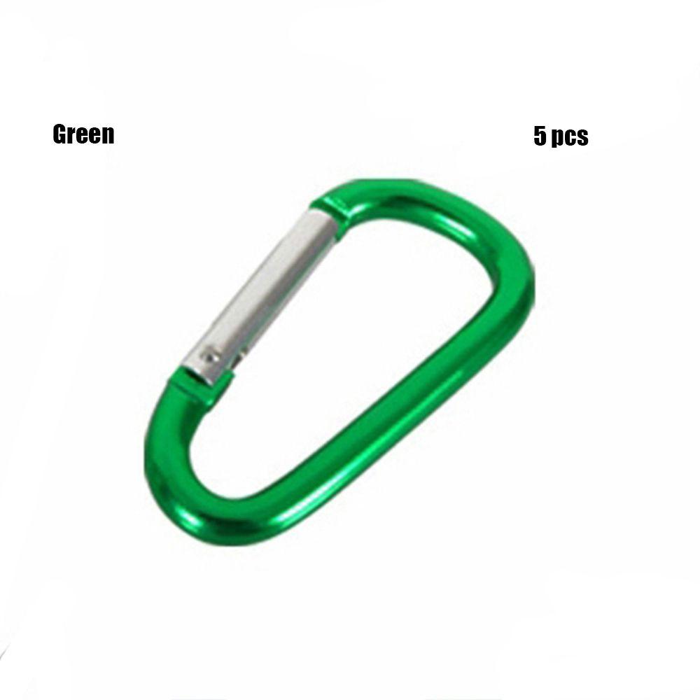 7-colors Aluminium Safety Camping Hiking Hook Buckle Keychain Climbing Buckles Alloy Carabiner
