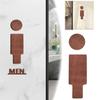 Bathroom Decoration Premium Bathroom Sign Solid Wood Men'S And Women'S Toilet Sign Wall Sticker Home Bathroom Decor
