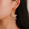 Fashion Flower Earrings Temperament Wild Fairy Earrings Temperament Long Ear Jewelry ADM