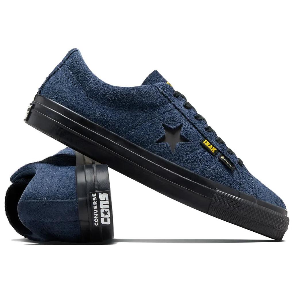 IRAK x Converse One Star Pro Low GORE-TEX Темно-синие Унисекс Кроссовки Синий Черный Ярко-желтый A13646C