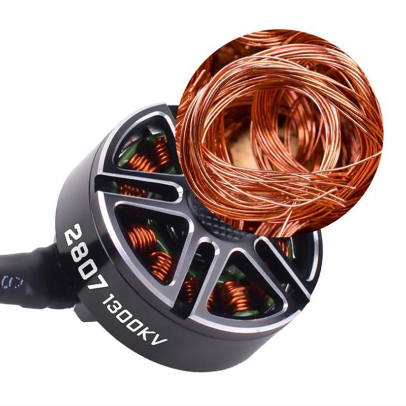 Brushless Motor 3S-6S 2807 1300KV Multirotors Motor for Multicopters Plane Fixed-wing Aircraft 7inch Propellers Drones