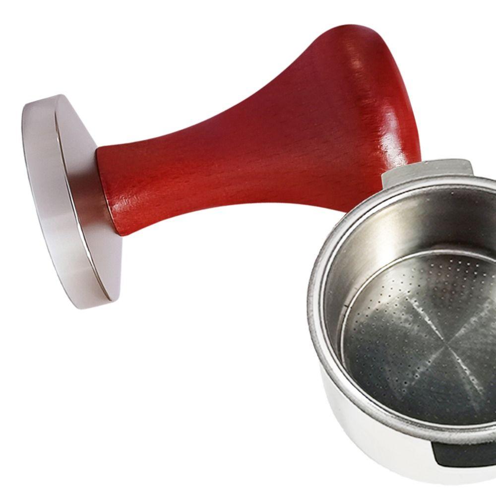 Пресс-молоток для пудры Молоток Кофеварка эспрессо Темпер Деревянная ручка 51 мм/53 мм/58 мм Пресс-темпер