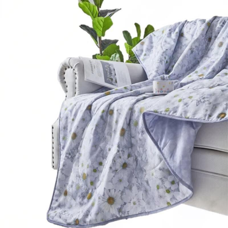 Mengjie Pure Cotton Mint Antibacterial Daisy Quilt
