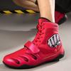 Spring Wrestling Shoes Mens Womens Black Gray Couples Boxing Boots Brand Designer Competition Sports Fighting Boots Unisex