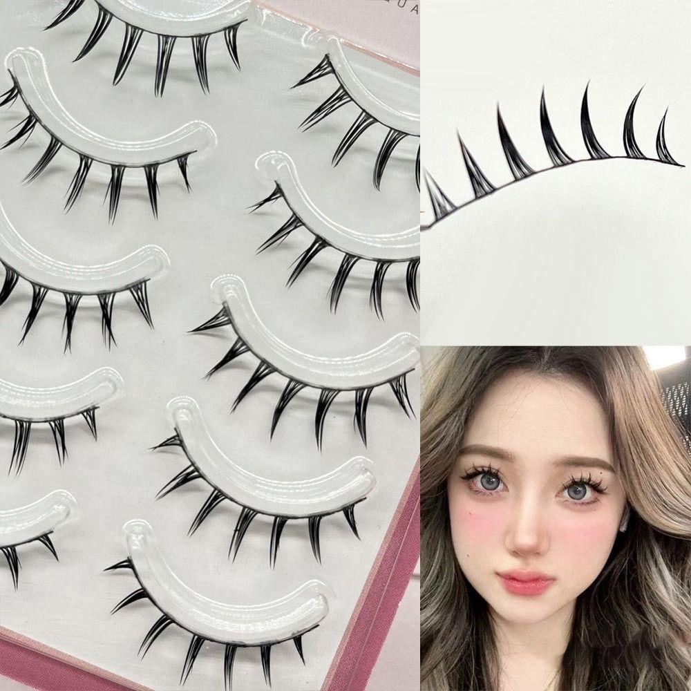 Dramatic Manga Anime Lashes Japanese Cosplay Wet Spiky Lashes Fake Eyelashes Extensions for Women