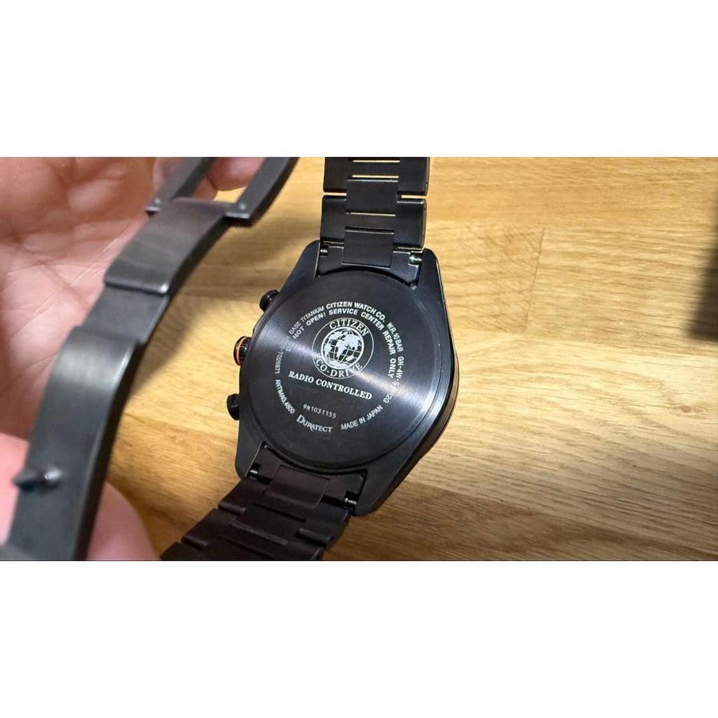 Used Citizen Attesa ACT Line Black Titanium AT8185-62E with box