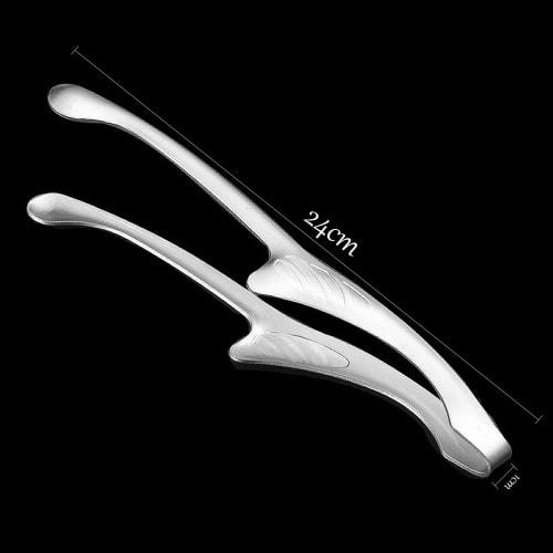 ziyue Stainless Steel Yakiniku Tongs, Freestanding, Camping, BBQ, Non-Slip Chopsticks, Serving Pasta, Yakiniku Tongs (Round End, Set of 4)