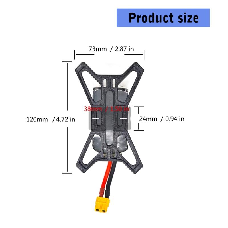 5PCS PETG Drones Battery Base Protector Plate Lightweighted Designing Easy Installation For 38mm UAV Battery
