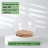 Ins Style Preserved Flower Glass Dome with Cork Base - Creative Dustproof Display Ornament