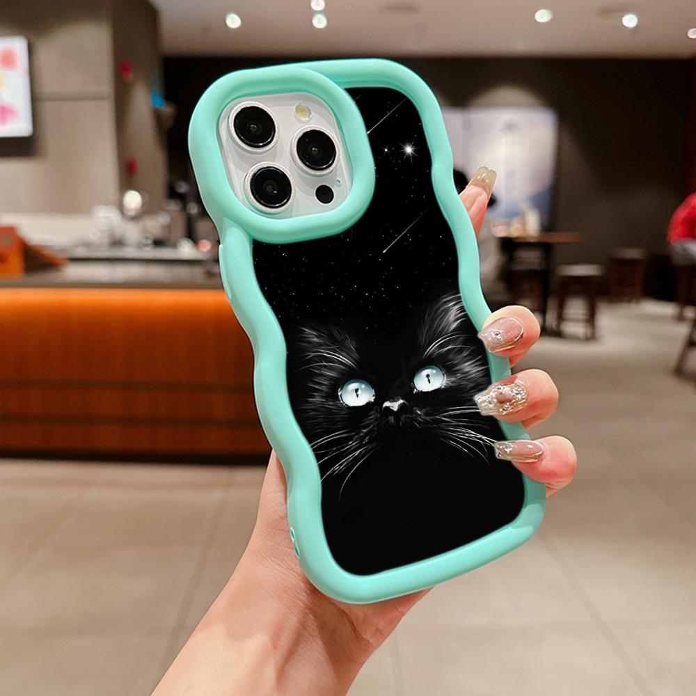 Мягкий чехол для телефона Macaron из ТПУ для Xiaomi Poco X3 X5 X6 M6 Pro Redmi 10C 12c 13C Redmi Note 11 12 13 Pro 10s 11s 12s, чехол Ae73 Dark Eyes cat design art