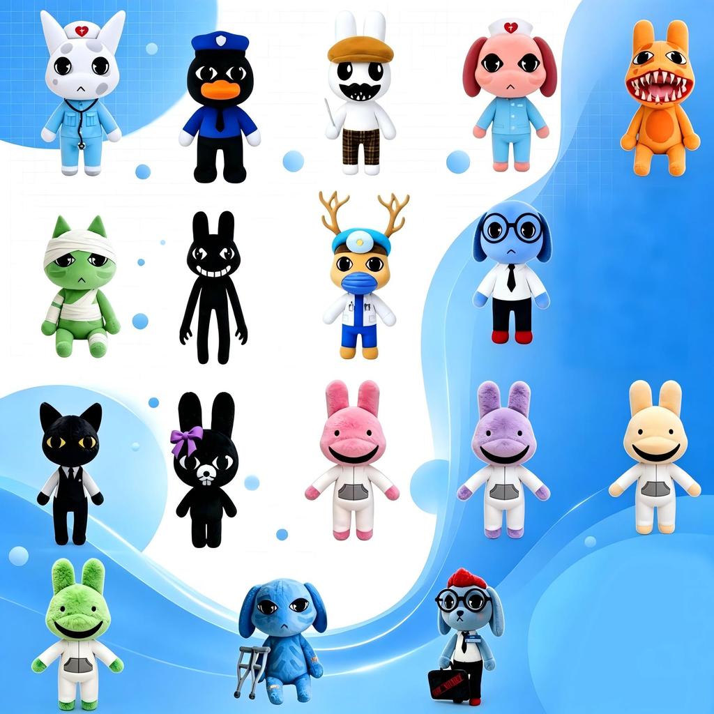 Игрушка-кукла из хоррор-игры «Ветеринарная клиника», мягкая, обнимаемая, плюшевая мультяшная фигурка, коллекционный элемент декора для взрослых фанатов и домашнего декора, подарки
