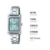 Casio Модные и универсальные женские кварцевые часы на стальном ремешке с зеленым циферблатом LTP-1234DD-2A