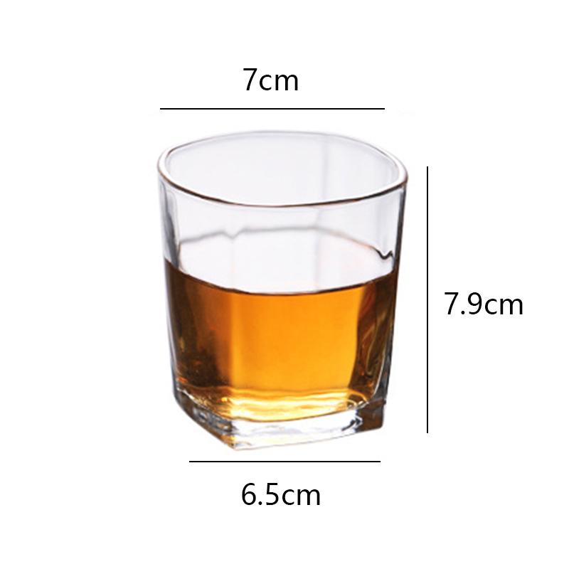 Креативный квадратный стакан прозрачный для холодных напитков малого объема тамблер для кофе со льдом молочного чая чашка для питья бокал для красного вина кофейная чашка