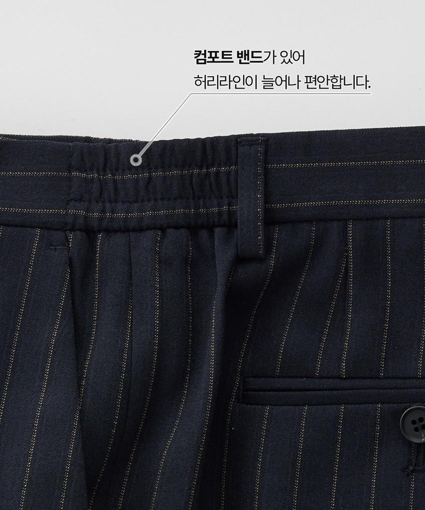 STCO Vibe Shift 90S Multi Stripe Slacks_Navy (Wide Fit)_Lepxb63Wtn
