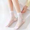 Female Spring and Summer New Ultra Thin Ice Feel Breathable Cool In The Tube Stack Socks