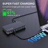 Ueetop 175W GaN USB C зарядное устройство светодиодный дисплей 6-портовое настольное зарядное устройство Type C PD 100W PPS 45W быстрая зарядка для MacBook Samsung iPhone