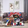 Baikinman Anime  Blanket  Warm Soft Print Plush Bedding Throws For Couch Chair Sofa Bed Camping Flannel Bedspread Bed Cover