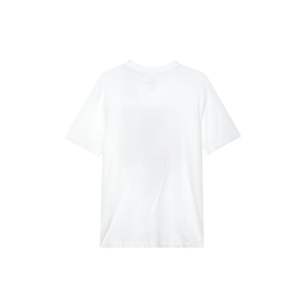 Nike T Shirts Men's White Crew Neck Moderate Straight Fit DH3830-100