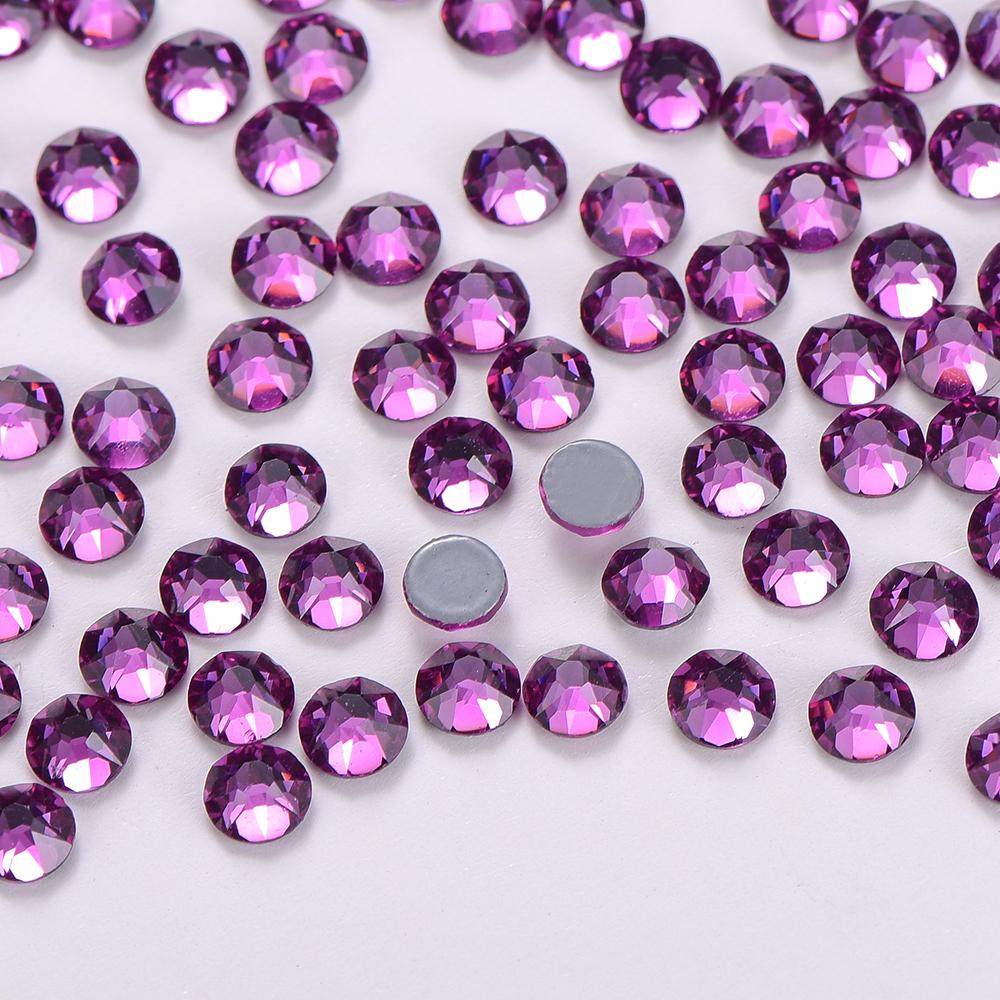 Strass Sewing Fabric Crystal Garment Hotfix Diamond Rhinestone Small Clear Flatback 70 Colors AB 8 Big and 8 Glass